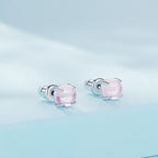 925 Sterling Silver Opal Earrings for Women