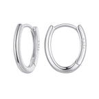 925 Sterling Silver Earrings - 14x2mm with Oxidized Finish for Women