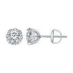 925 Sterling Silver Moissanite 0.50 Carat Earrings for Women
