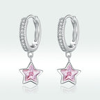 925 Sterling Silver Earrings with Pavé Setting CZ for Women