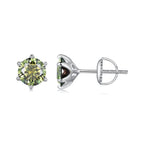 925 Sterling Silver Moissanite 1.00 Carat Earrings Size 7.0mm for Women