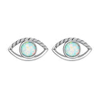 925 Sterling Silver Translucent Opal Earrings for Women
