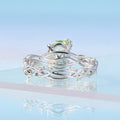 925 Sterling Silver Synthetic Spinel 3.8mm Ring for Women Size 7
