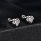 925 Sterling Silver Moissanite 0.15ct Earrings for Women
