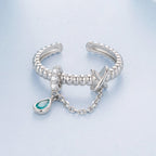 925 Sterling Silver Ring with Pavé Setting and CZ for Women