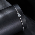 925 Sterling Silver 0.2 Carat Genuine Moissanite Bracelet for Women