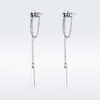 S925 Sterling Silver Plated Platinum Earrings for Women