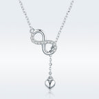 925 Sterling Silver Adjustable Necklace 38-45cm for Women