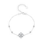 S925 Sterling Silver 0.5 Carat Moissanite Bracelet 16cm+5cm for Women