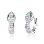 925 Sterling Silver Earrings with Plated Platinum and CZ for Women