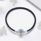 925 Sterling Silver Nan Style Bracelet Size 17.0