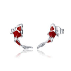 925 Sterling Silver Plated Earrings with Pavé Setting CZ for Women