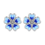 925 Sterling Silver Enamel Earrings for Women
