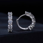 925 Sterling Silver 0.20 Carat Moissanite Earrings for Women