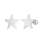 925 Sterling Silver Earrings 0.7cm