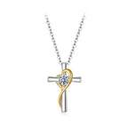 925 Sterling Silver 0.20 Carat Moissanite Necklace for Women
