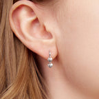 925 Sterling Silver Earrings 1.8*0.5cm for Women