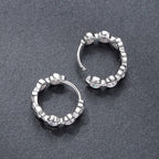 925 Sterling Silver 0.25 Carat Moissanite Hoop Earrings for Women