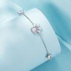 925 Sterling Silver Translucent Opal Bracelets for Women