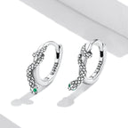 925 Sterling Silver Earrings with Pavé Setting CZ