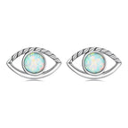 925 Sterling Silver Translucent Opal Earrings for Women