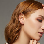 925 Sterling Silver Earrings 0.7*1.2cm for Women