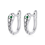 925 Sterling Silver Plated Platinum CZ Earrings for Women
