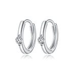 925 Sterling Silver Pavé Setting CZ Gold Plated Earrings for Women