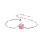 925 Sterling Silver Bracelet 150mm with CZ and Resin