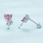 925 Sterling Silver CZ Earrings with Pavé Setting for Women