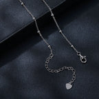 925 Sterling Silver 5mm Moissanite Necklace for Women