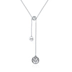 925 Sterling Silver Necklace 42CM Length with 9.5CM Pendant for Women