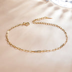 925 Sterling Silver & Plated Platinum Bracelet - 17+5cm Length