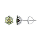925 Sterling Silver Moissanite 1.00 Carat Earrings Size 7.0mm for Women