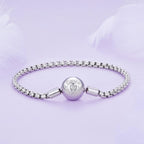925 Sterling Silver Bracelet 19cm with CZ Stones for Women