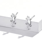925 Sterling Silver Earrings 1.3*0.6cm for Women