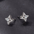 925 Sterling Silver Moissanite 0.1ct Earrings for Women