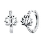 925 Sterling Silver Oxidized Silver Earrings 1.3x0.8cm for Women
