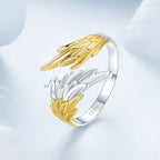 925 Sterling Silver White Gold Plated 0.31cm Ring for Women