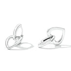 925 Sterling Silver Earrings for Women - Oxidized - 1.9x1.2cm