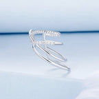 925 Sterling Silver Earrings with CZ and White Gold Plating