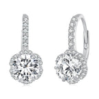 925 Sterling Silver Moissanite 6.5 Carat Earrings for Women