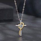 925 Sterling Silver 0.20 Carat Moissanite Necklace for Women
