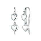 925 Sterling Silver Earrings 1.8*0.5cm for Women