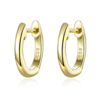 925 Sterling Silver Plated Black Gold Earrings for Women