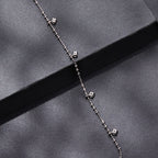 925 Sterling Silver & Moissanite Bracelet for Women - 15+6cm, Plated White Gold