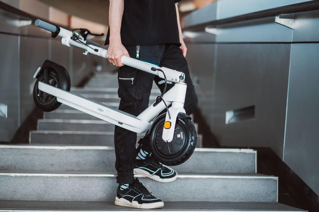 Foldable Electric Scooter w/18.6 Miles Max Operating Range &amp; 15.5 mph Max Speed ​​- White