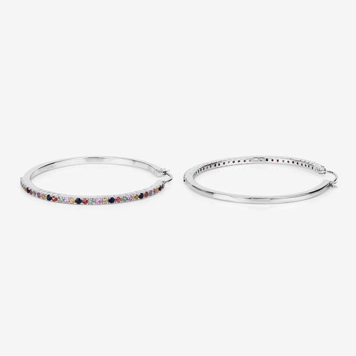 2.24 Carat Genuine Multi-Sapphire .925 Sterling Silver Earrings