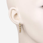 3.20 Carat Genuine Citrine .925 Sterling Silver Earrings