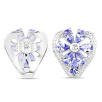 2.97 Carat Genuine Tanzanite & White Topaz .925 Sterling Silver Earrings